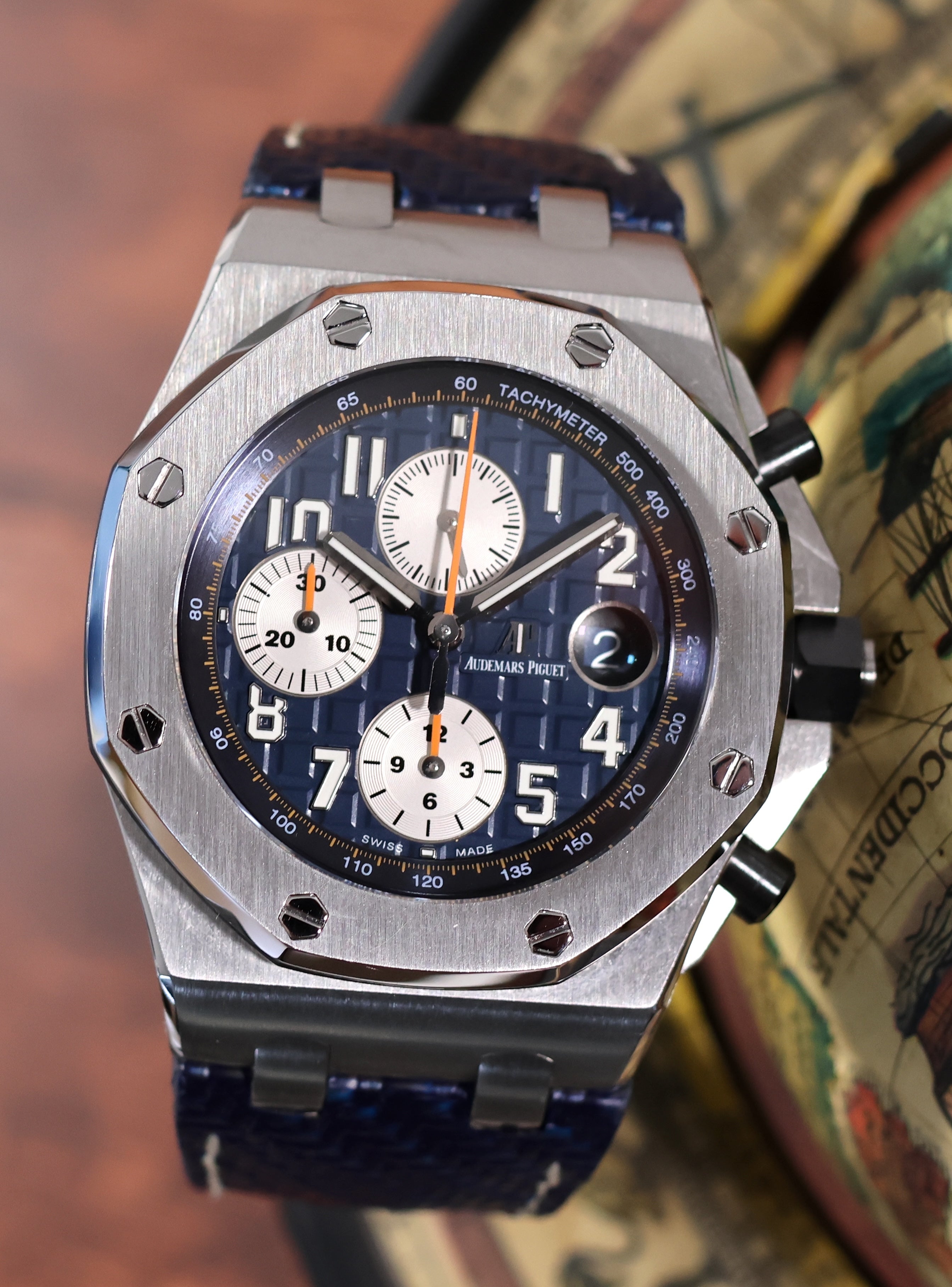 Audemars Piguet Royal Oak Offshore Blue Men's Watch - 26470ST.OO.A027CA.01