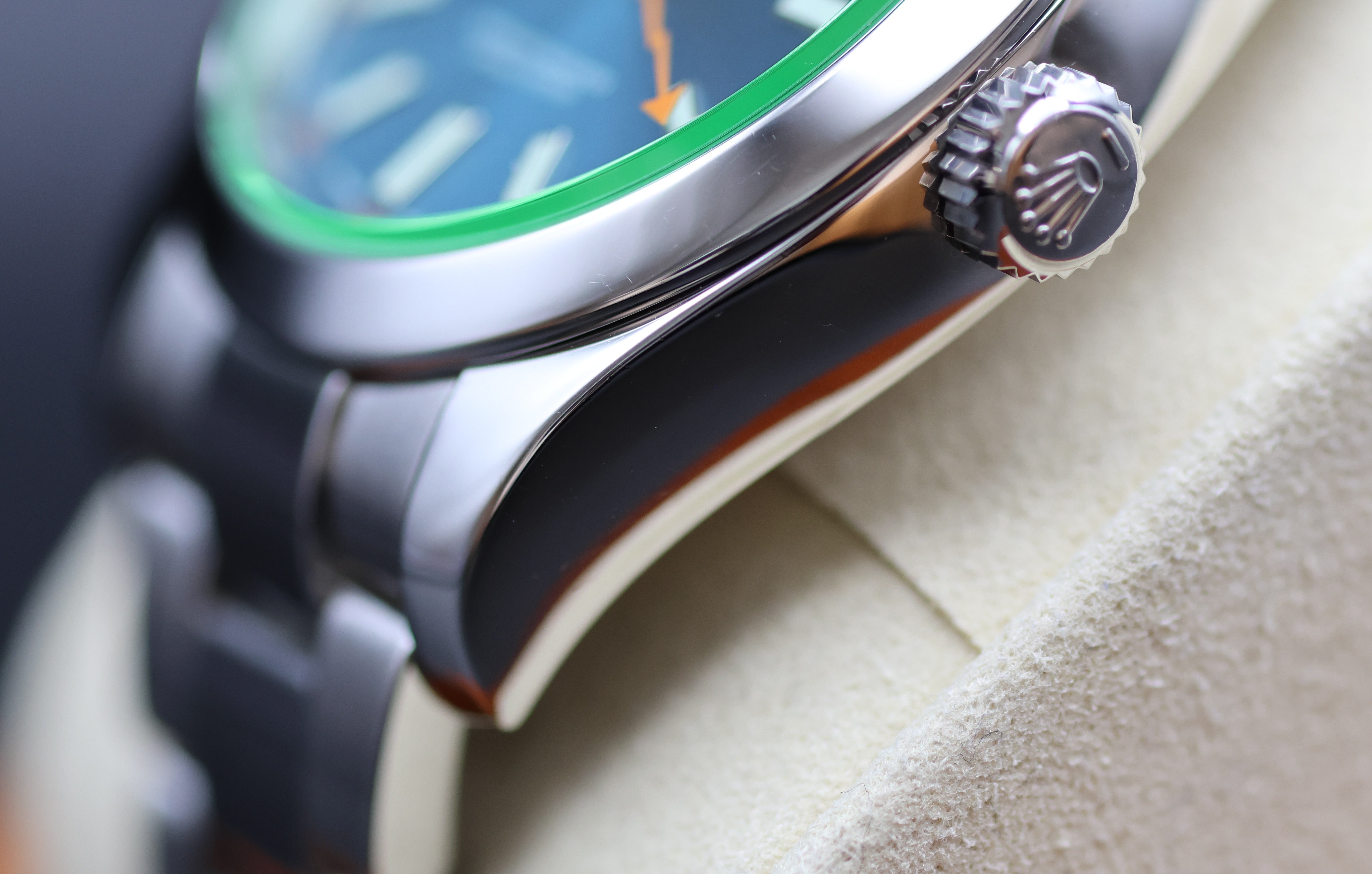 Rolex Milgauss 116400GV – Z-Blue Dial with Green Sapphire Crystal
