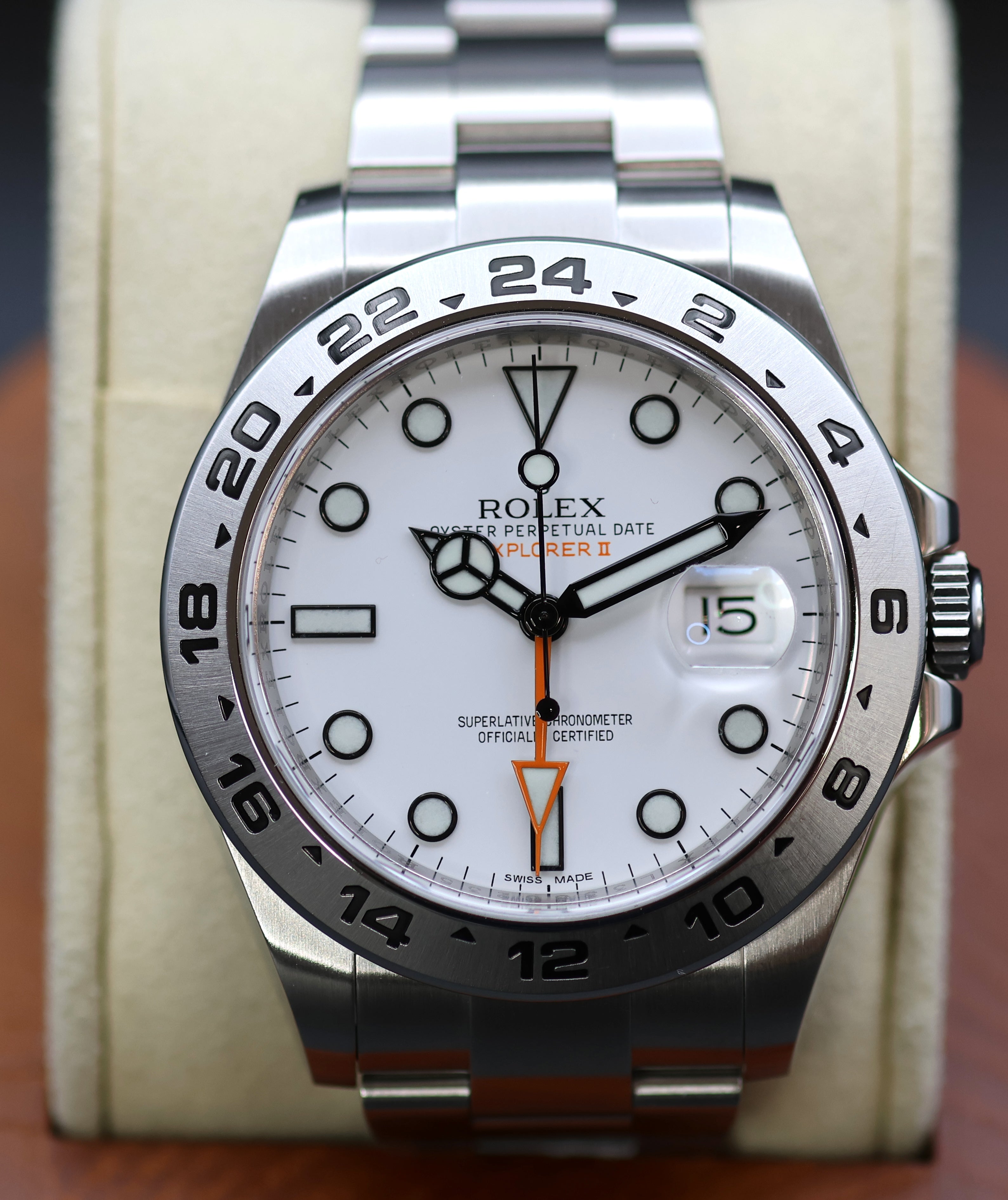 Rolex Explorer II 216570 – 42mm White Dial “Polar”