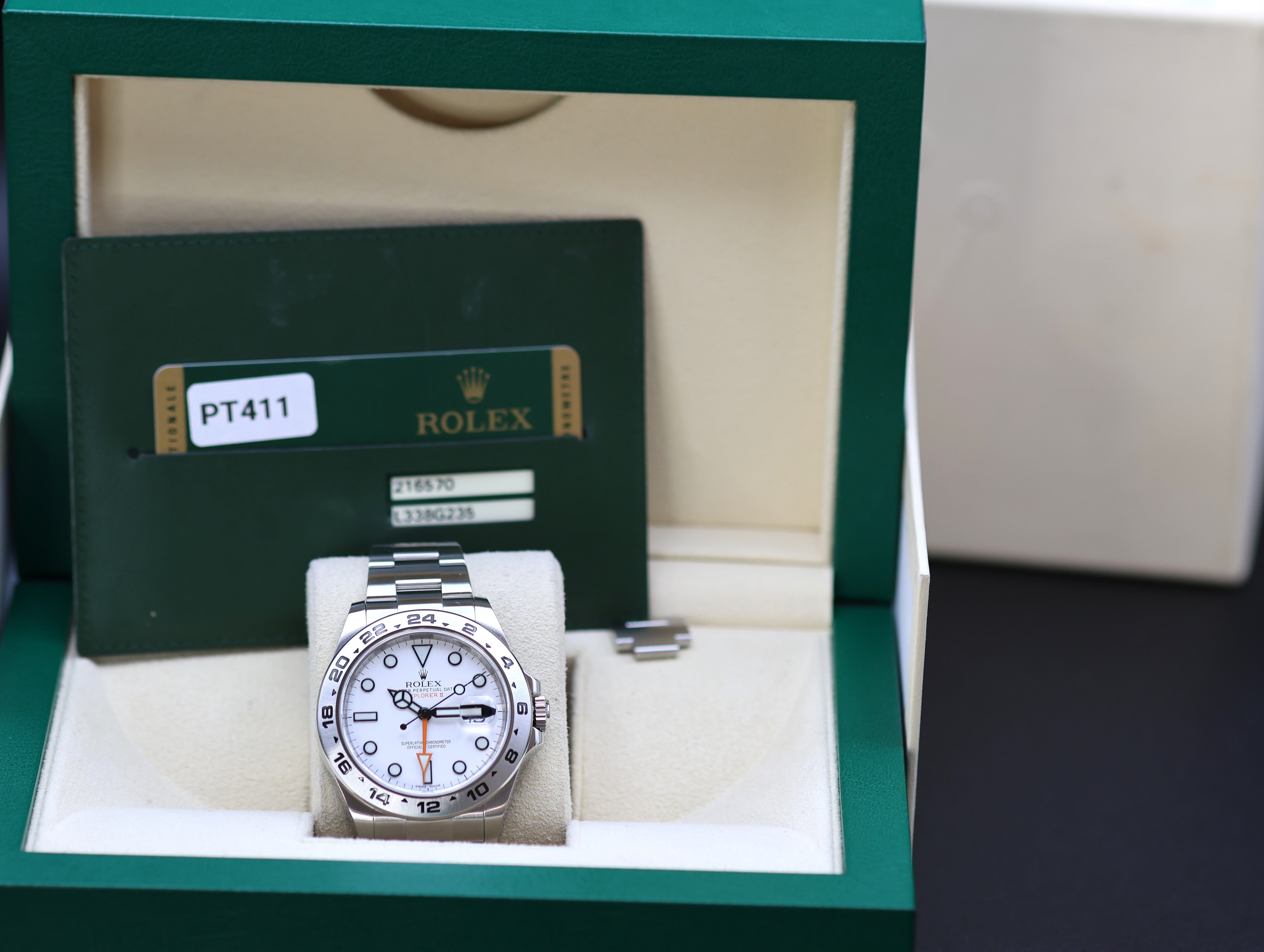 Rolex Explorer II 216570 – 42mm White Dial “Polar”