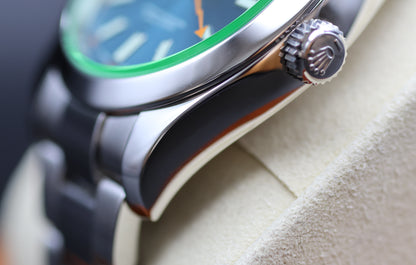 Rolex Milgauss 116400GV – Z-Blue Dial with Green Sapphire Crystal