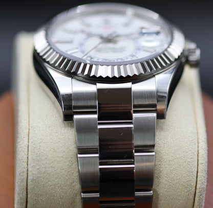Rolex Sky-Dweller 336934 – White Dial, 42mm – Oystersteel & White Gold